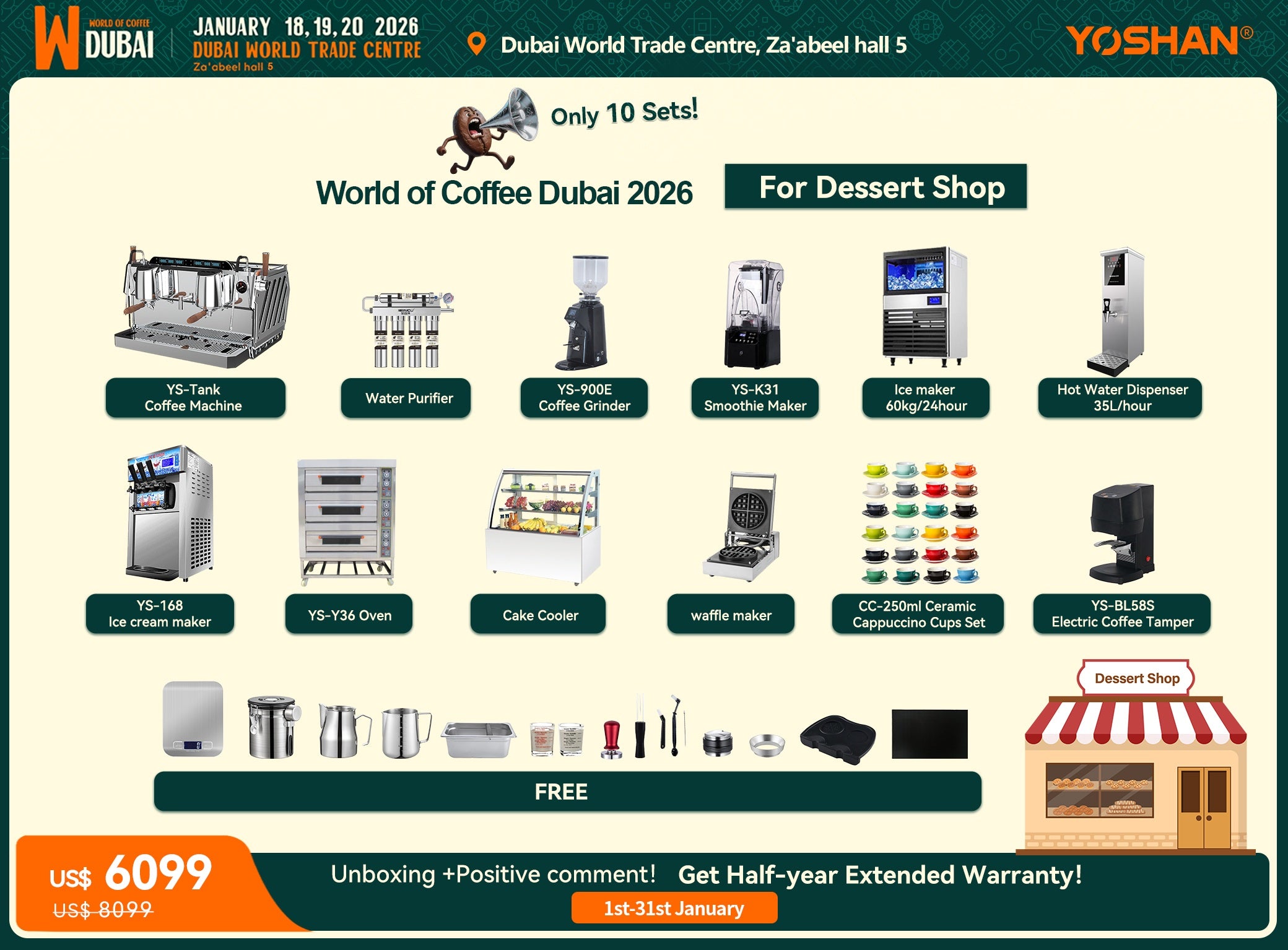 Newest Coffee Machine YS-Tank Package Deal – 4